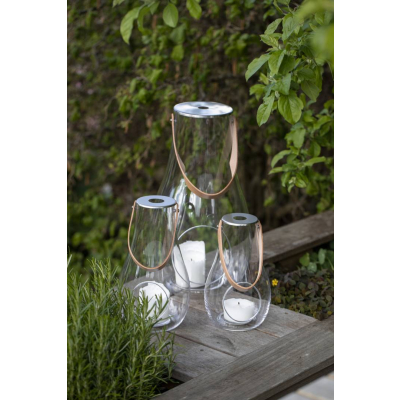                             Sklenený lampáš Design With Light Clear 29 cm                        