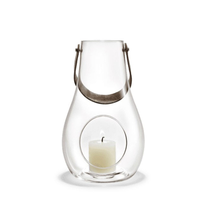 Sklenený lampáš Design With Light Clear 25 cm                    