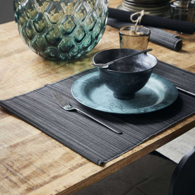                             Prestieranie Bamboo Mat Black - set 4 ks                        