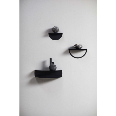                             Kovová polica Gravity Black 30 cm                        