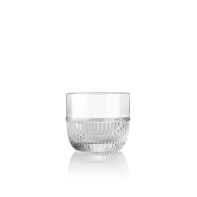 Pohárik s vrúbkami Bar Glass 240 ml                    