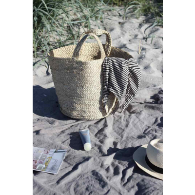                             Prírodný jutový kôš Basket with Handles 48 cm                        
