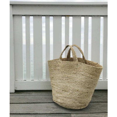                             Prírodný jutový kôš Basket with Handles 48 cm                        
