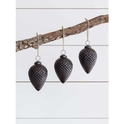                             Vianočné sklenené dekorácie Elkstone - set 3 ks                        