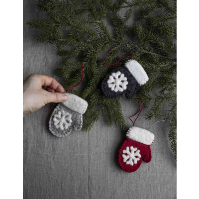                             Závesná vlnená dekorácia Ullskullen Light Grey                        