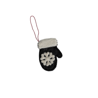 Závesná vlnená dekorácia Ullskullen Dark Grey                    
