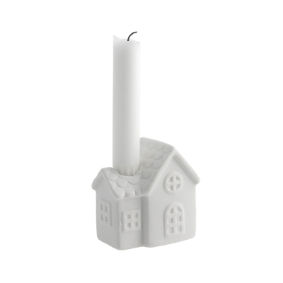 Keramický svietnik domček Ljusstaden nr 2 White                    