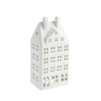 Keramický svietnik domček Storstaden nr 2 White                    