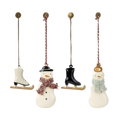                             Vianočné plechové ozdoby Winter Wonderland - set 4                        