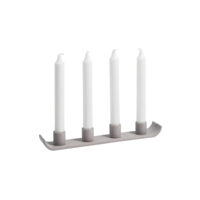                             Adventný keramický svietnik NYE Light Grey                        