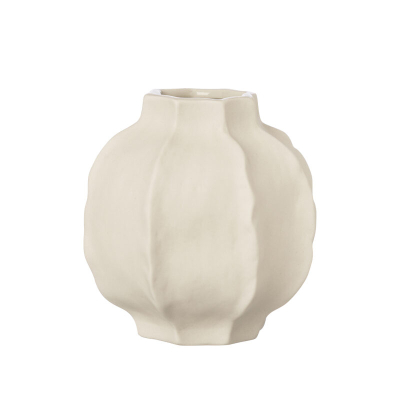 Kameninová váza Floral Natural White 14 cm                    
