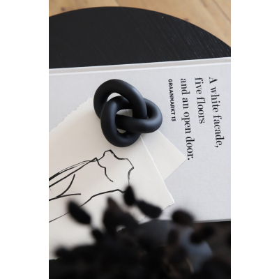                            Keramická dekorácia Knot Black                        