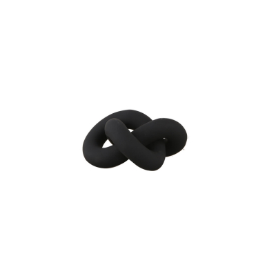 Keramická dekorácia Knot Black                    