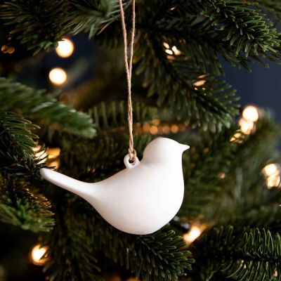                             Porcelánová dekorácia Birds White - set 3 ks                        