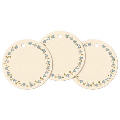 Menovky na darčeky Ring of Flowers - 15 ks                    