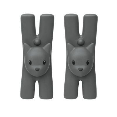 Klipy s magnetom Lampo Anthracite - set 2 ks                    
