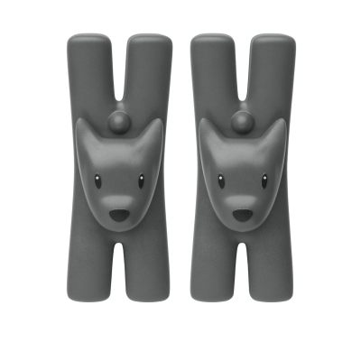 Klipy s magnetom Giampo Anthracite - set 2 ks                    