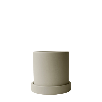 Keramický kvetináč s podmiskou Grow Pot Creme 10cm                    