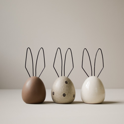                             Veľkonočná dekorácia zajačik Hare Beige Dot 18 cm                        