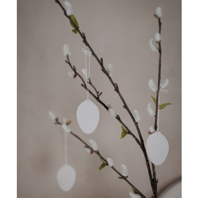                             Veľkonočné dekorácie Deco Egg White - set 4 ks                        