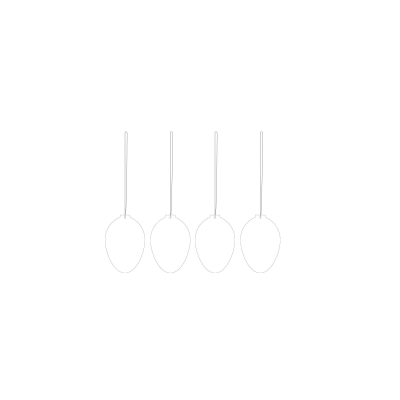 Veľkonočné dekorácie Deco Egg White - set 4 ks                    