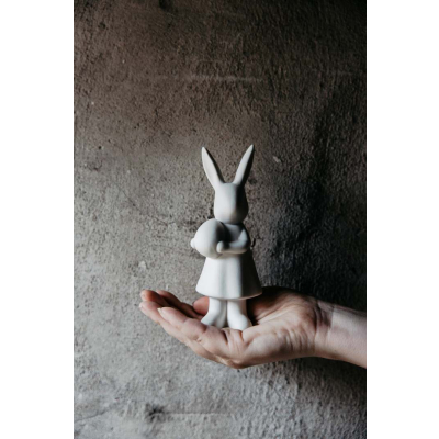                             Veľkonočná dekorácia zajačik Alice White 15 cm                        