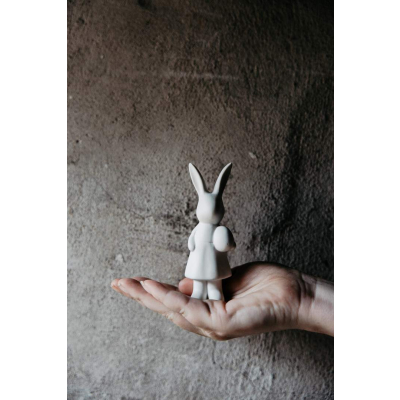                             Veľkonočná dekorácia zajačik Ester White 12 cm                        