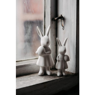                             Veľkonočná dekorácia zajačik Ester White 12 cm                        