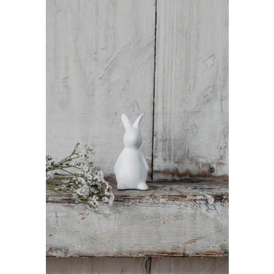 Veľkonočná dekorácia zajačik Frans White 8 cm                    