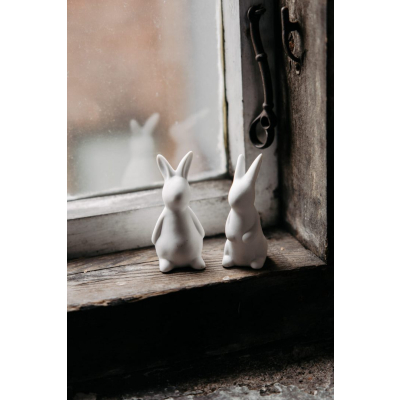                             Veľkonočná dekorácia zajačik Frans White 8 cm                        