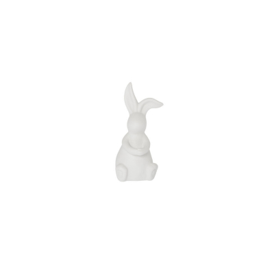 Veľkonočná dekorácia zajačik Elias White 12 cm                    