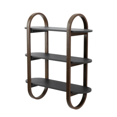 Polička Bellwood Wall Shelf Black Walnut                    