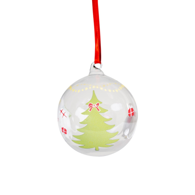                             Sklenená vianočná ozdoba Moomin Happy Holidays 9 cm                        