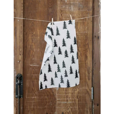                             Kuchynská utierka Gran White/Black 70x47 cm                        