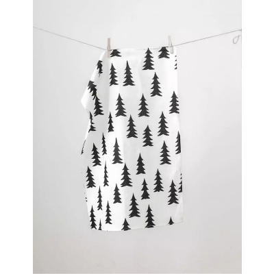 Kuchynská utierka Gran White/Black 70x47 cm                    