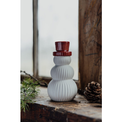 Vianočná dekorácia snehuliak Frank 14 cm                    