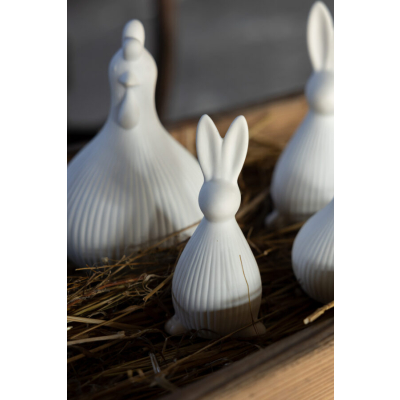                             Veľkonočná dekorácia zajačik Selma White 12 cm                        