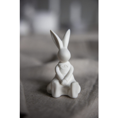 Veľkonočná dekorácia zajačik Sally White 9 cm                    