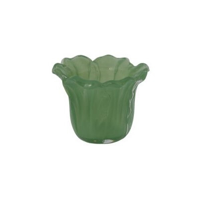 Sklenený svietnik na čajovú sviečku Ljunga Green                    