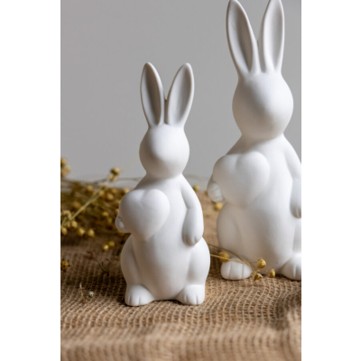                             Veľkonočná dekorácia zajačik Olivia White 16 cm                        