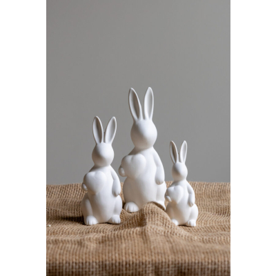                             Veľkonočná dekorácia zajačik Olivia White 20 cm                        
