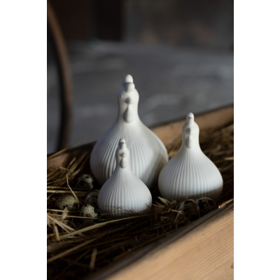                             Veľkonočná dekorácia sliepočka Kerstin White 17 cm                        