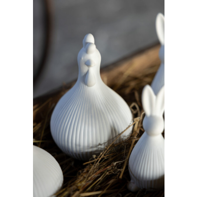                             Veľkonočná dekorácia sliepočka Kerstin White 17 cm                        