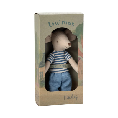                             Myšiak LouiMax v pruhovanom triku Big Brother                        