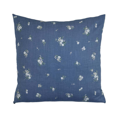 Bavlnená obliečka na vankúš Flora Blue 45x45 cm                    