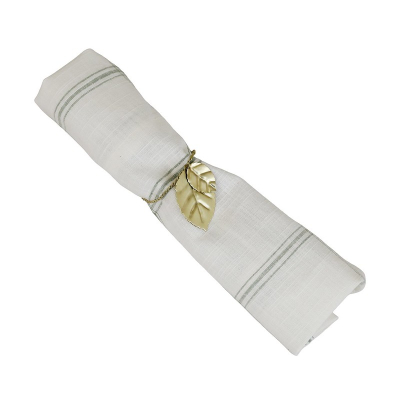                            Ozdobný krúžok na obrúsky Leaf Antique Brass                        