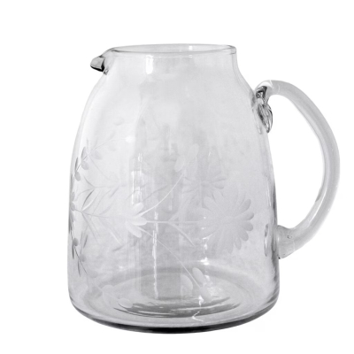 Sklenený džbán Etched Floral 1,8 l                    