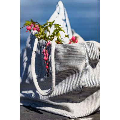                             Plážová taška Ester Jute Blue White                        
