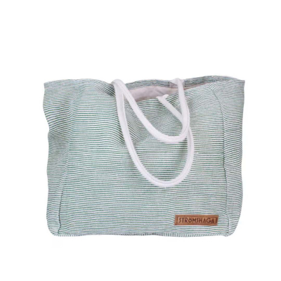 Plážová taška Ester Jute Green White                    