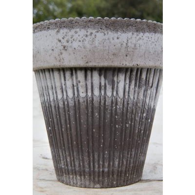                             Kvetináč Simona s podmiskou Raw Grey 18 cm                        